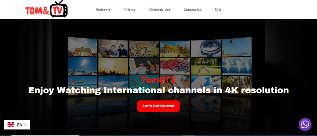 tomandtv.online - The best 4K iptv for international channels